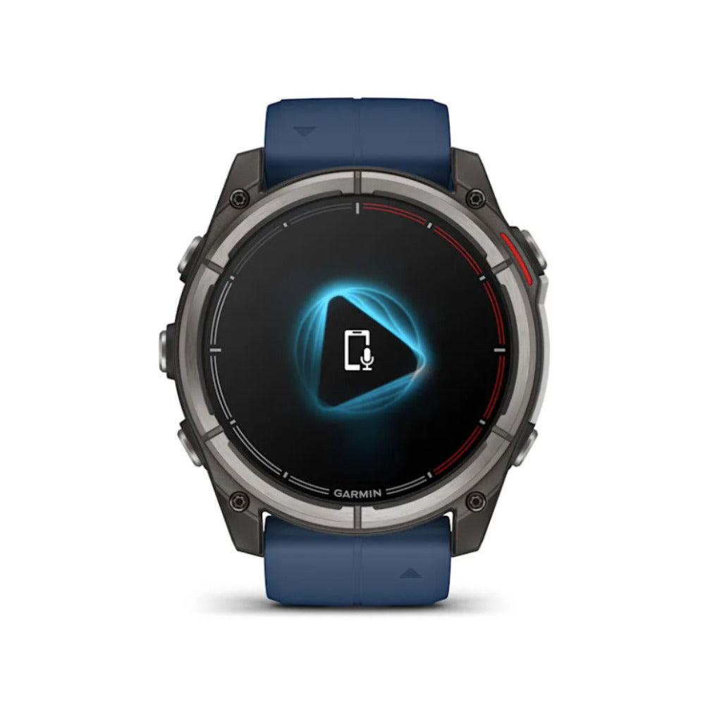 Garmin Quatix 8 Amoled Marine GPS 51mm Smartwatch (Titanium,Captain Blue)