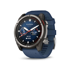Garmin Quatix 8 Amoled Marine GPS 51mm Smartwatch (Titanium,Captain Blue)