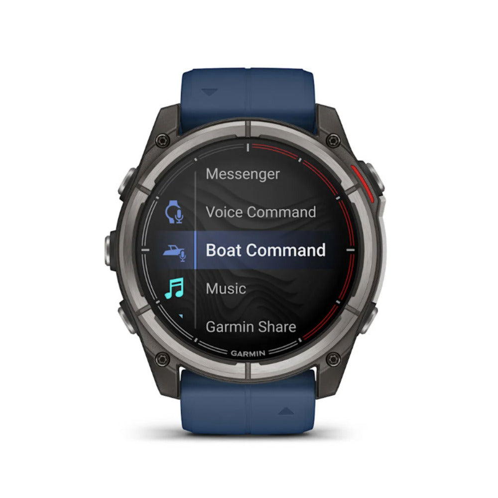 Garmin Quatix 8 Amoled Marine GPS 51mm Smartwatch (Titanium,Captain Blue)