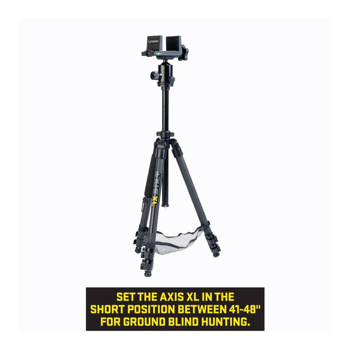 TenPoint Axis XL Carbon Fiber Hunting Tripod  Adjustable and Compact (Black)