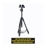 TenPoint Axis XL Carbon Fiber Hunting Tripod  Adjustable and Compact (Black)