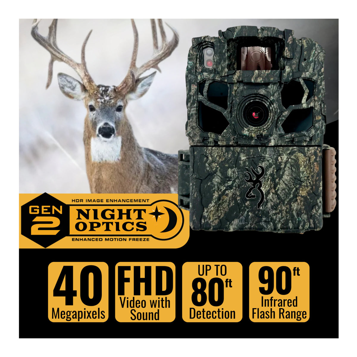 Browning Trail Cameras - Dark Ops FHDR40 (4-Pack) Bundle with Accessories