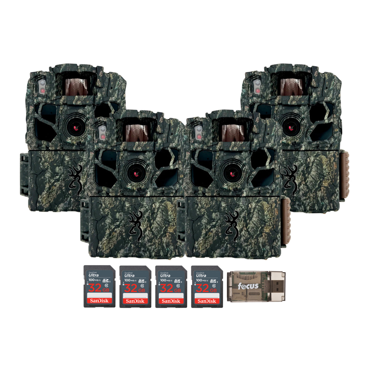 Browning Trail Cameras - Dark Ops FHDR40 (4-Pack) Bundle with Accessories