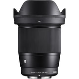 Sigma 16mm f/1.4 DC DN Contemporary Multilayer Coating Lens (Canon EF-M) Bundle