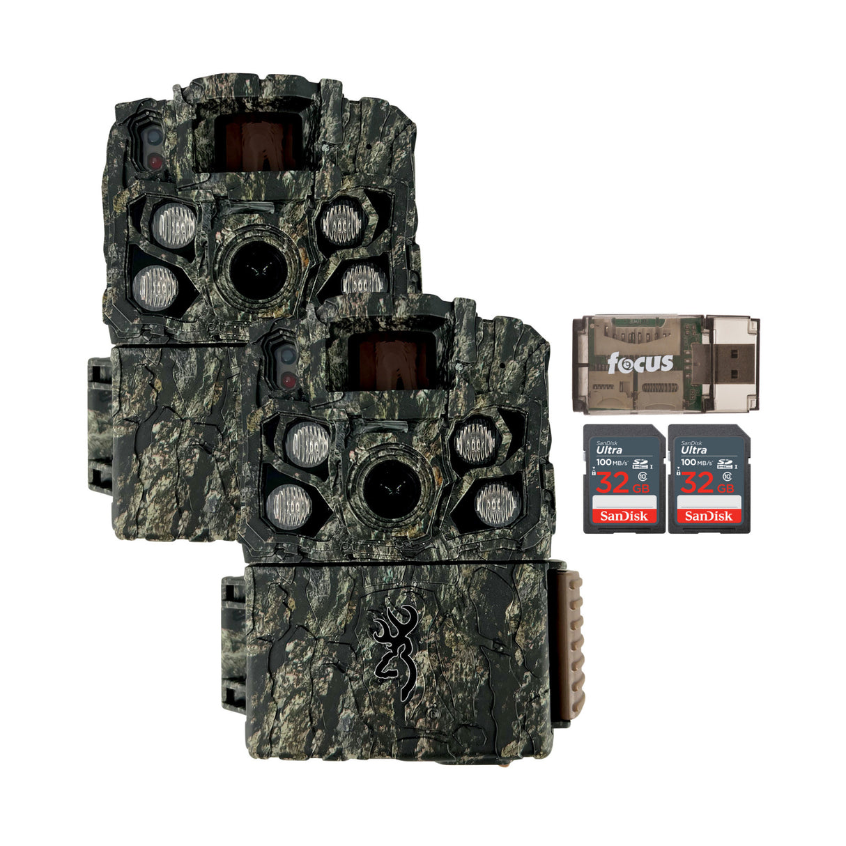 Browning Trail Cameras - Strike Force FHDR 40MP (2-Pack) with Accessories Bundle