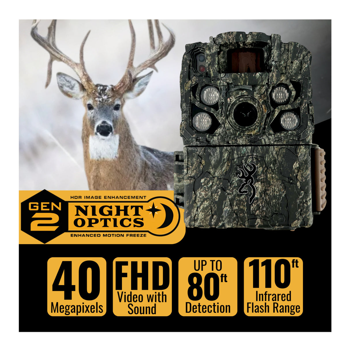 Browning Trail Cameras - Strike Force FHDR 40MP (6-Pack) with Accessories Bundle