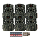 Browning Trail Cameras - Strike Force FHDR 40MP (6-Pack) with Accessories Bundle