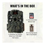 Browning Trail Cameras - Strike Force FHDR 40MP (6-Pack) with Accessories Bundle