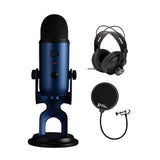 Blue Microphones Yeti USB Microphone Bundle with Headphones and Pop Filter