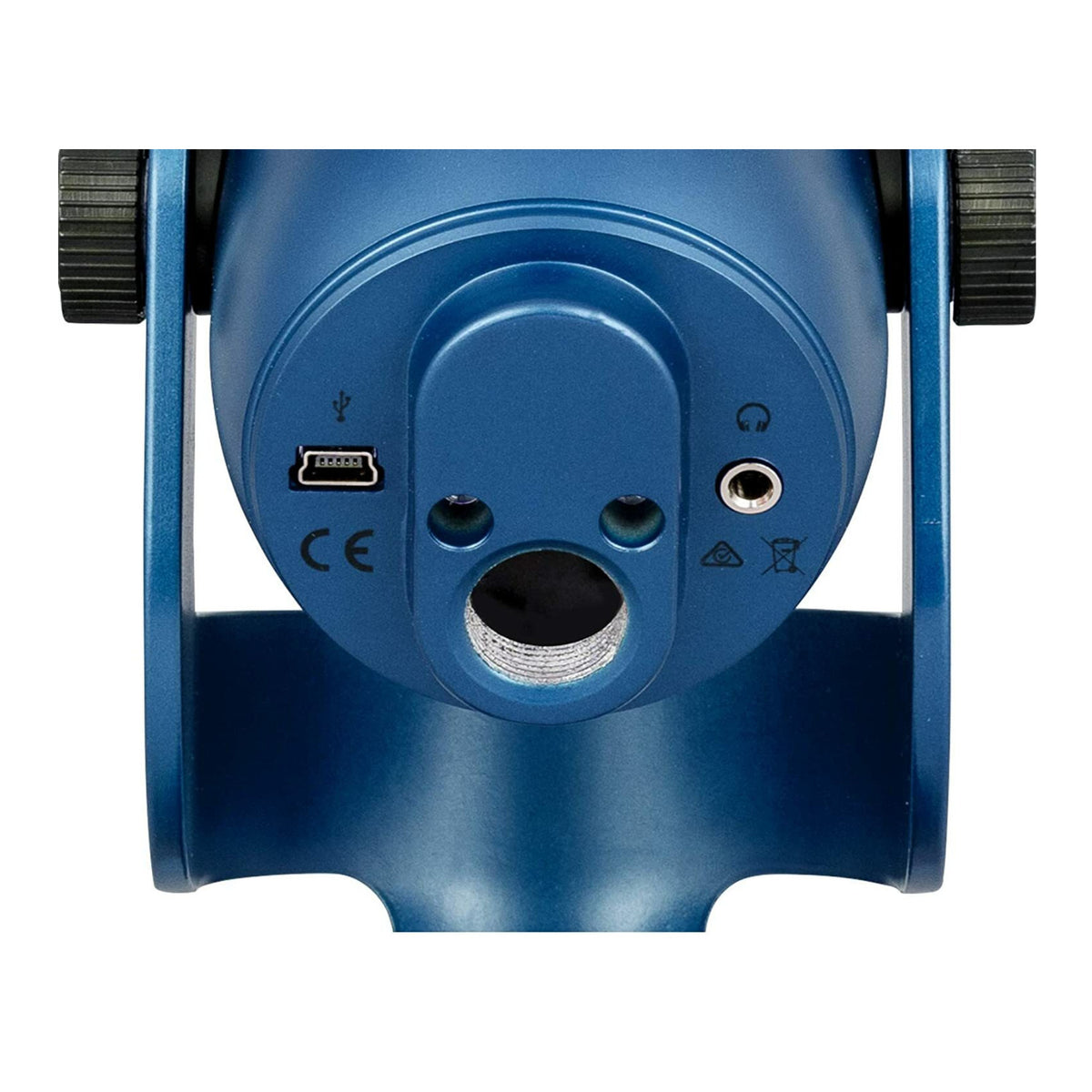 Blue Microphones Yeti USB Microphone (Midnight Blue) with 4-Port USB 3.0 Hub and Pop Filter
