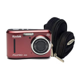 KODAK PIXPRO FZ43 16 MP Digital Camera (Red) with Camera Case Bundle