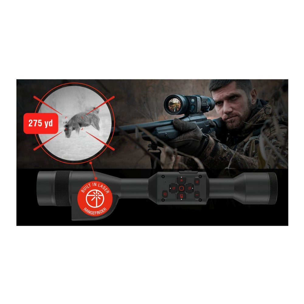 ATN Thor 5 LRF 5-40x 640x480 Smart HD Thermal Rifle Scope with 30mm Scope Mount