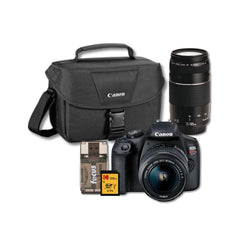 Canon EOS Rebel T7 DSLR Camera and EF 75-300mm Double Zoom Lens Kit Bundle
