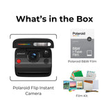 Polaroid Flip Instant Camera with Sonar Autofocus with Accessories Kit (Black)