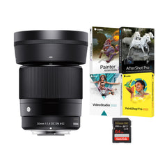 Sigma 30mm F1.4 DC DN Contemporary Lens (Nikon Z-Mount) Bundle