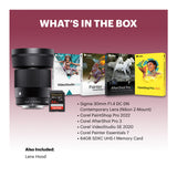 Sigma 30mm F1.4 DC DN Contemporary Lens (Nikon Z-Mount) Bundle