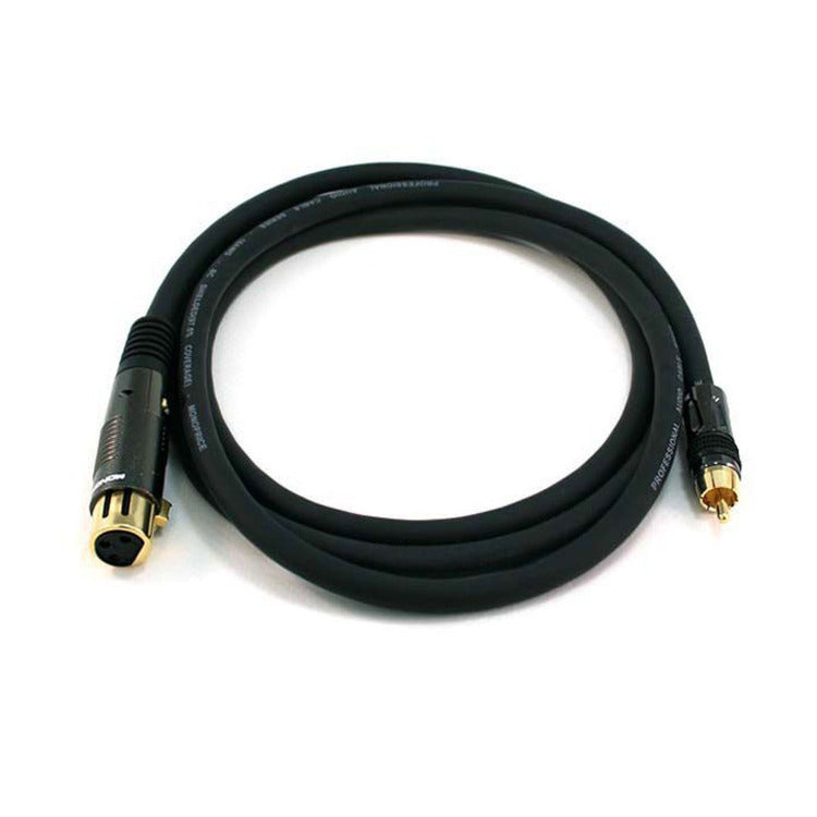 Monoprice 6ft Premier Series XLR Female to RCA Male Cable, 16AWG (Gold Plated)
