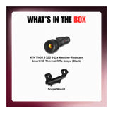 ATN ThOR 5 320 3-12x Weather-Resistant Thermal Riflescope (Black) Bundle