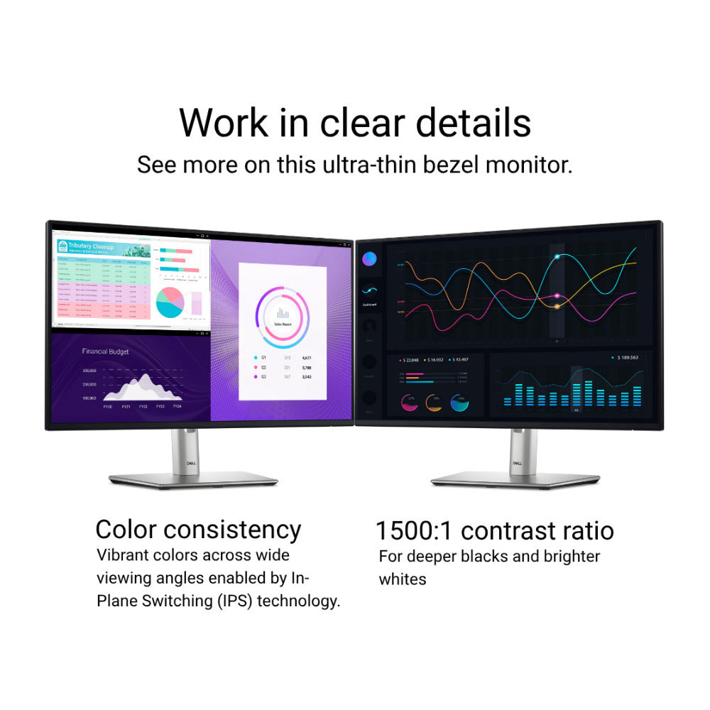 Dell P2425H 24-in. FHD LED Monitor 16:9 with Gaming Mouse and Extended Mouse Pad