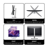 Dell P2425H 24-in. FHD LED Monitor 16:9 with Gaming Mouse and Extended Mouse Pad