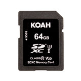 Koah Ultimate 64GB SDHC Memory Card Class10 U3 V30 UHS-I High-Speed Storage (Open Box)