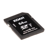 Koah Ultimate 64GB SDHC Memory Card Class10 U3 V30 UHS-I High-Speed Storage (Open Box)