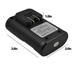 Acuvar 4 High-Capacity AA Rechargeable Batteries 3100mAh NiMH with Charger