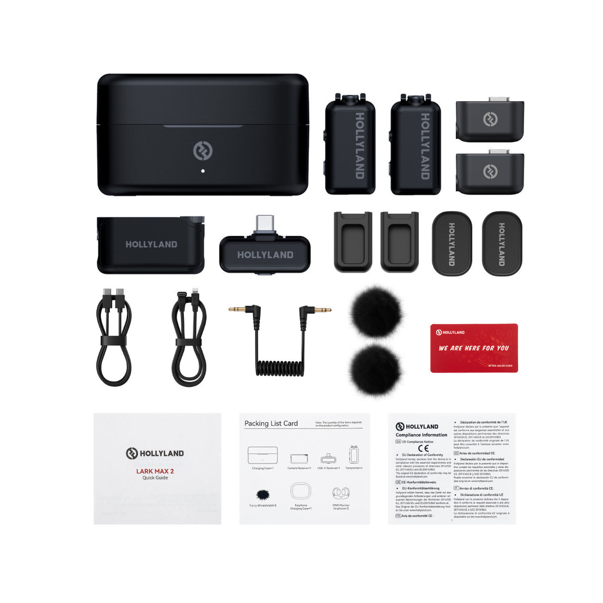 LARK MAX 2 Combo Wireless Microphone System with 32-bit Float Recording (Space Gray)