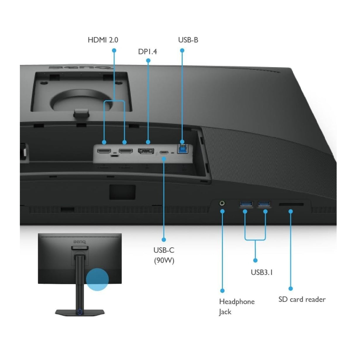 BenQ SW272Q 27-Inch QHD Monitor – with Nano Matte Display and Photo Editing Precision (Black)