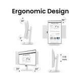 BenQ GW3290QT 31.5 Inch 2K QHD USB-C Ergonomic Eye-Care Professional Monitor (White)