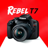 Canon EOS Rebel T7 DSLR Camera with EF-S 18-55mm IS II Lens Kit with 128GB SD Card, and Card Reader
