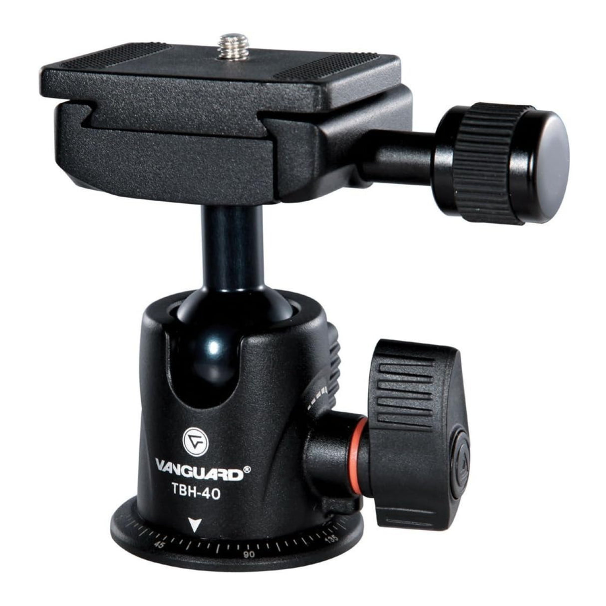Vanguard TBH-40 Magnesium Ball Head - 38mm Quick Release with 360 Degrees Panning and Safety Lock