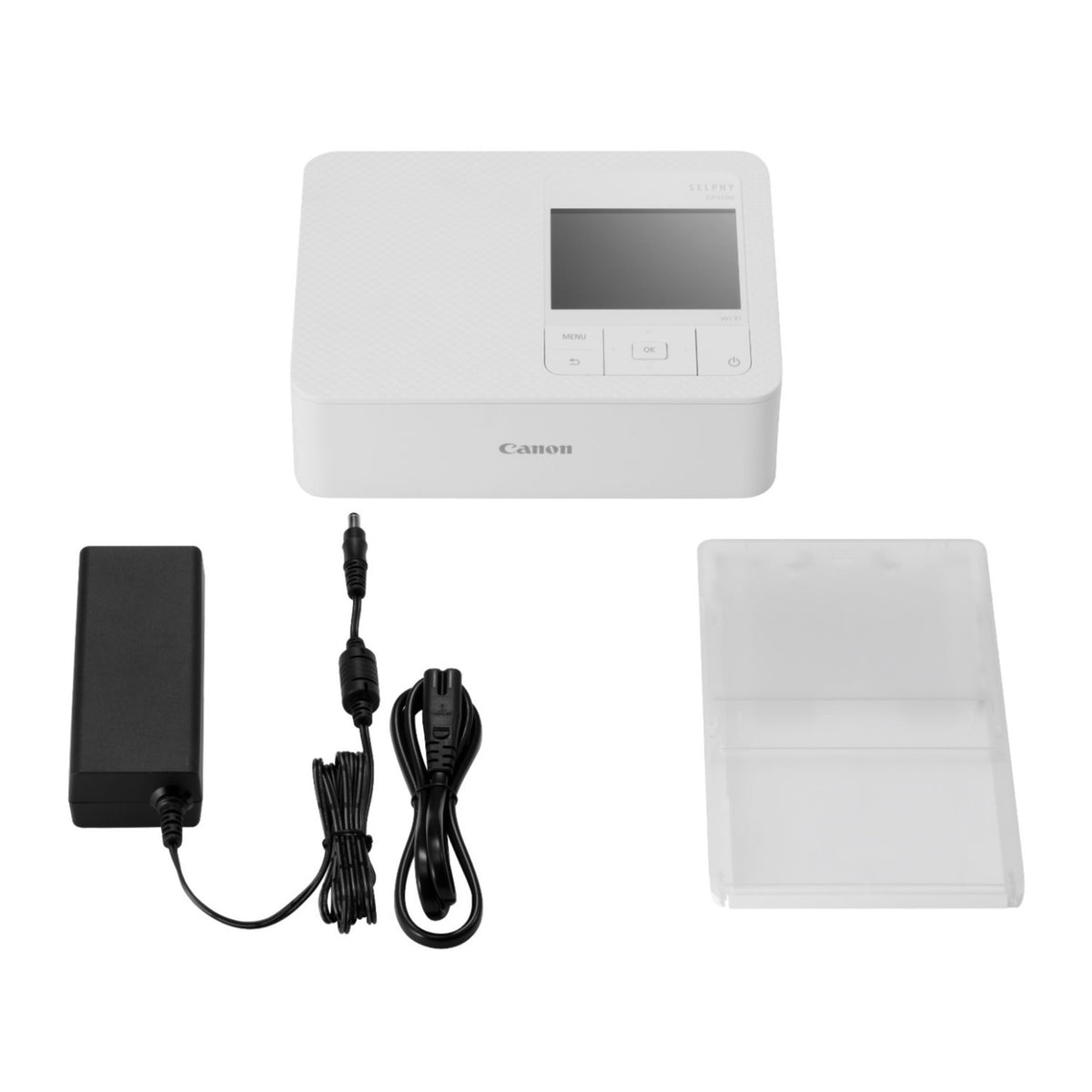 Canon Selphy CP1500 Wireless Photo Printer (White) with Accessories Bundle