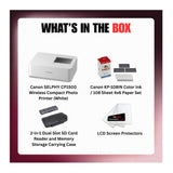 Canon Selphy CP1500 Wireless Compact Photo Printer (White) Bundle