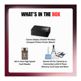 Canon Selphy CP1500 Wireless Photo Printer (Black) with Card Reader Bundle