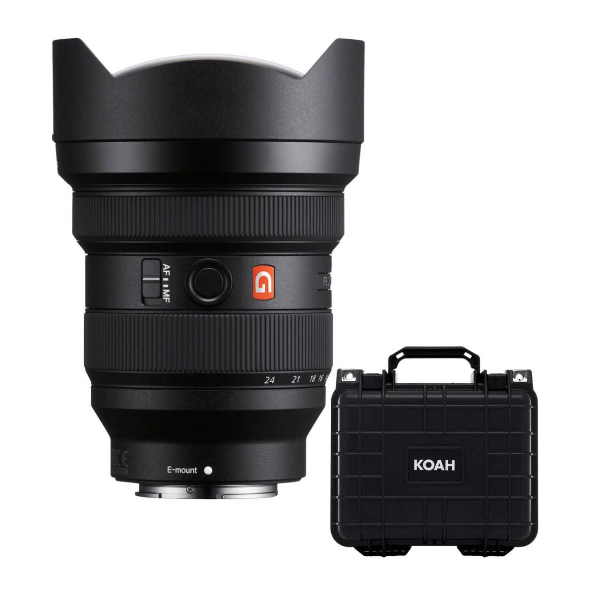 Sony FE 12-24mm f/2.8 G Master Full-Frame Ultra-Wide Zoom Lens (Black) with Weatherproof Hard Case