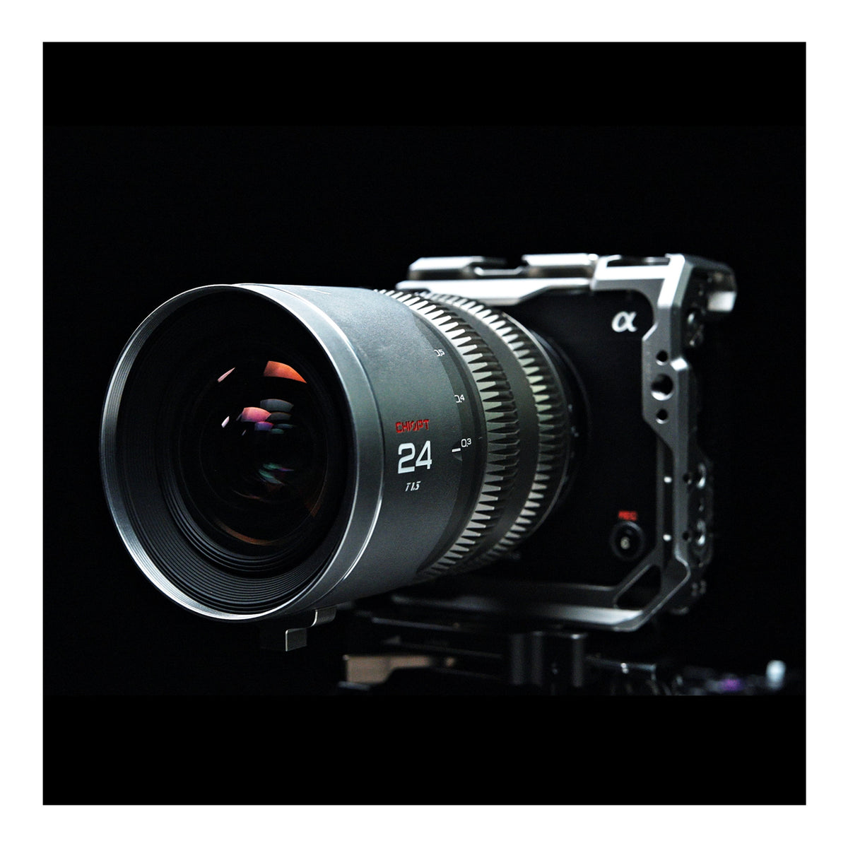 CHIOPT AURA 24mm T1.5 Cinema Lens (Sony E-Mount) Full-Frame Wide-Angle Prime with Superfast Aperture