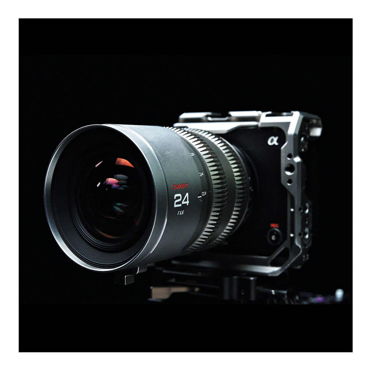 CHIOPT AURA 24mm T1.5 Cinema Lens (Sony E-Mount) Full-Frame Wide-Angle Prime with Superfast Aperture