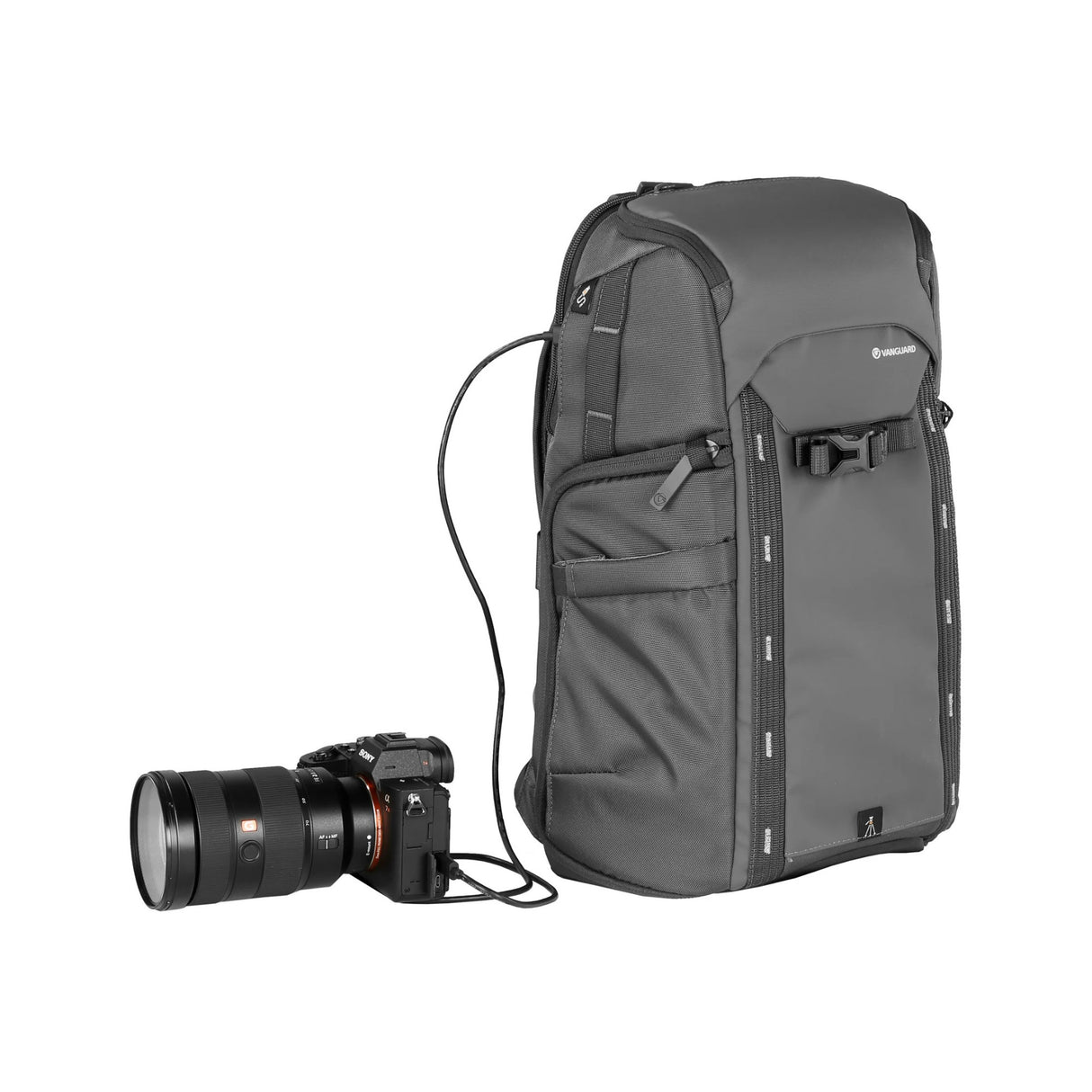 Vanguard VEO ADAPTOR S46 BK Camera Backpack - Weather-Resistant with Rain Cover (Black)