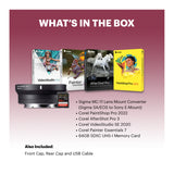 Sigma MC-11 Lens Mount Converter (Sigma SA/EOS to Sony E-Mount) with Software and 64GB Memory Card