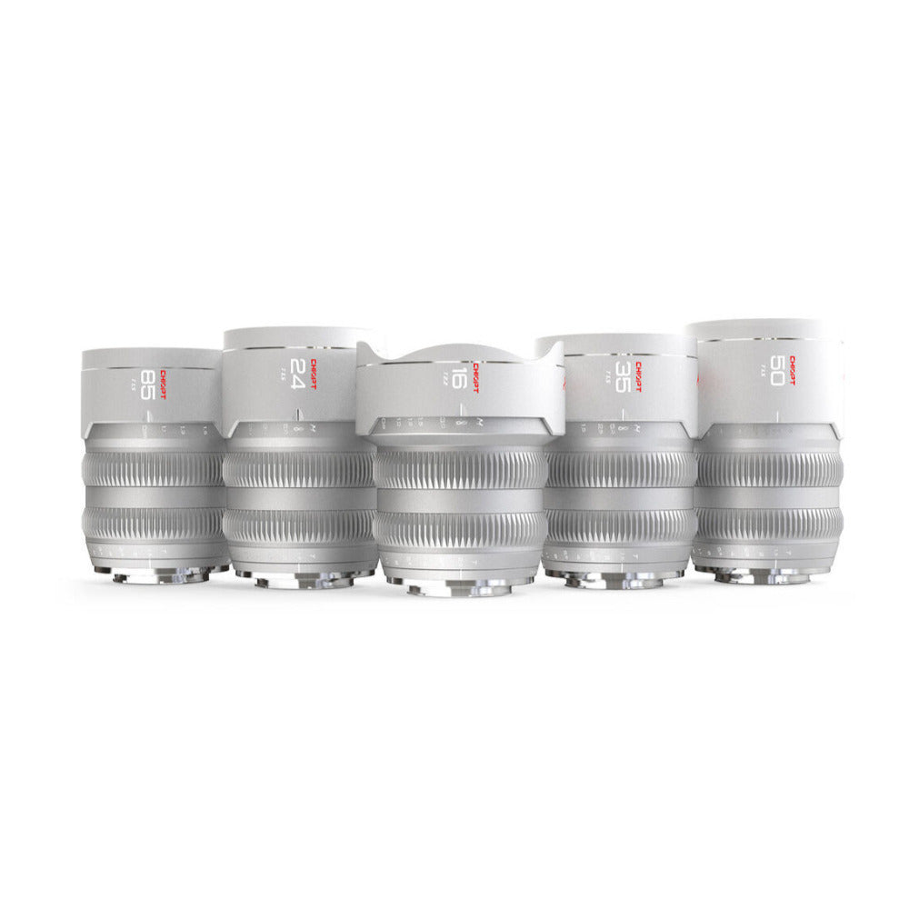 CHIOPT AURA Full-Frame Cinema 5-Lens Kit 16/24/35/50/85mm with Case (Sony E)