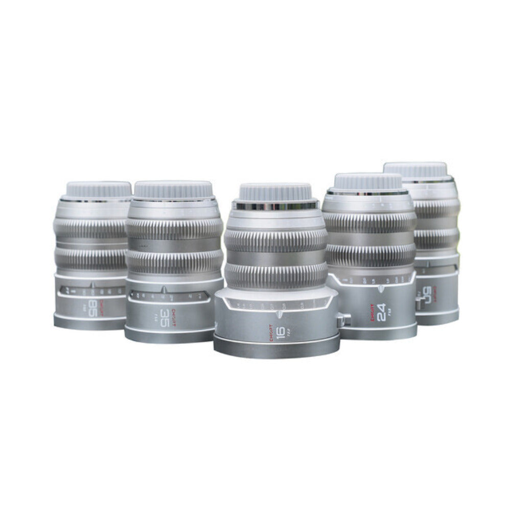 CHIOPT AURA Full-Frame Cinema 5-Lens Kit 16/24/35/50/85mm with Case (Sony E)