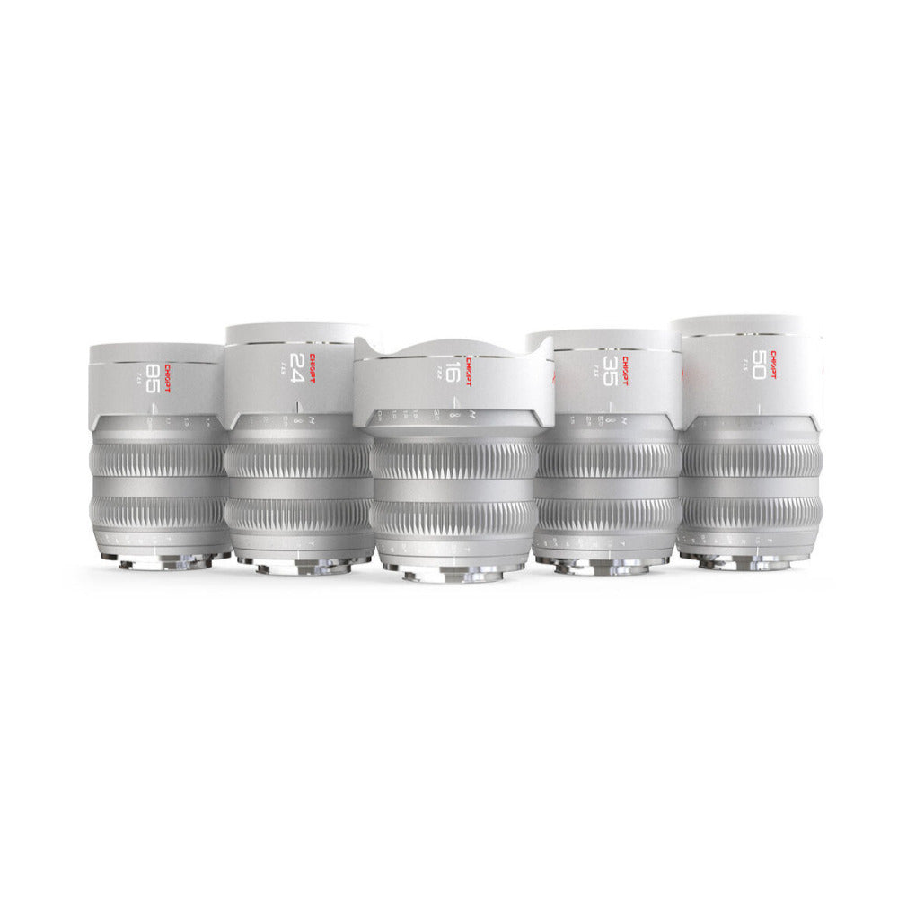 CHIOPT AURA Full-Frame Cinema 5-Lens Kit 16/24/35/50/85mm with Case (Canon RF)