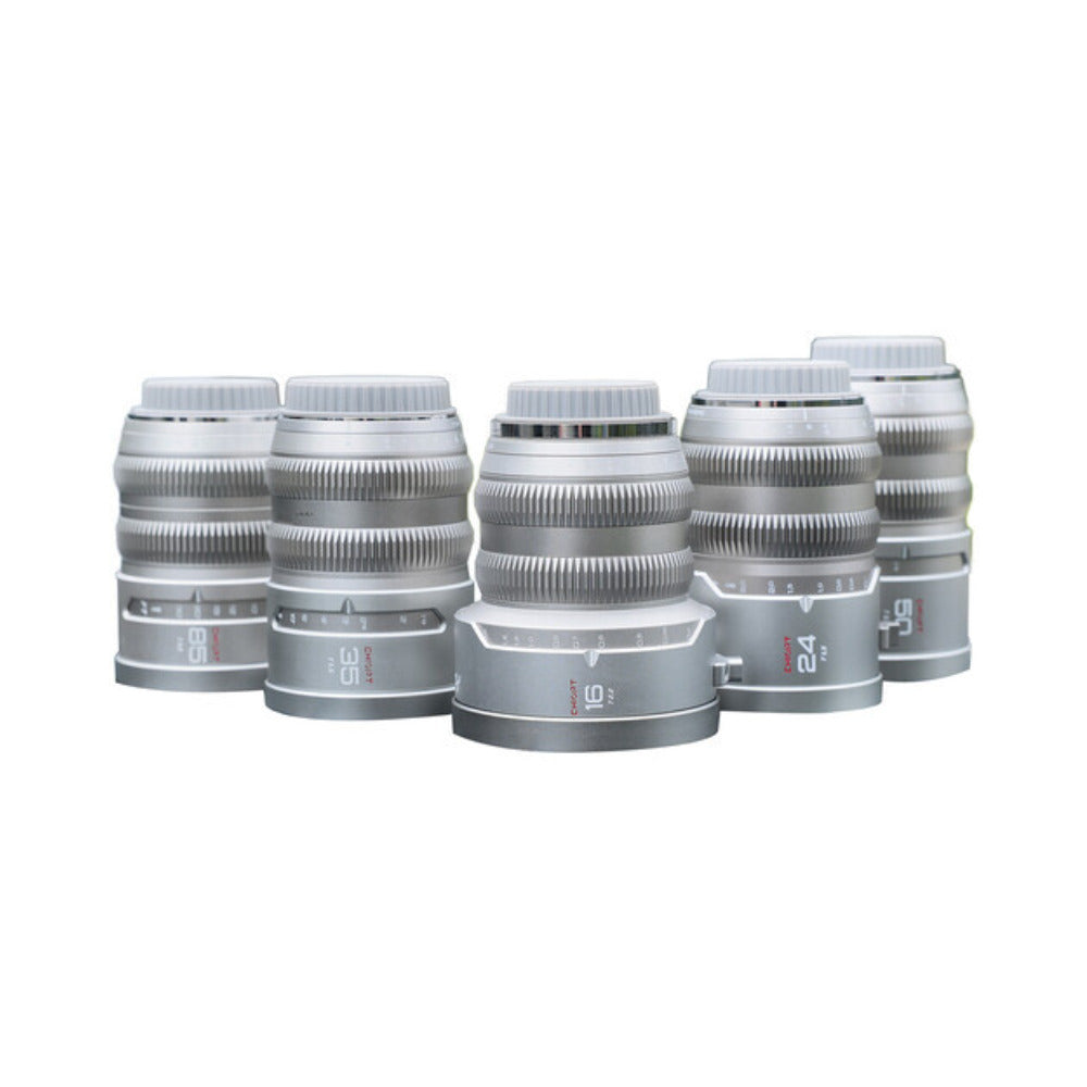 CHIOPT AURA Full-Frame Cinema 5-Lens Kit 16/24/35/50/85mm with Case (Leica L)