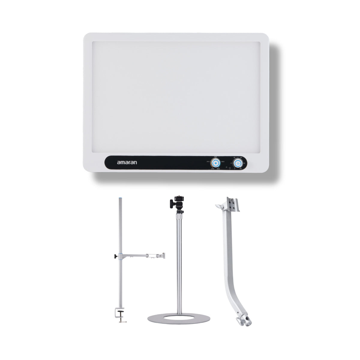 Amaran Verge Edge-Lit LED Panel Light Flicker-Free (White, US) Bundle