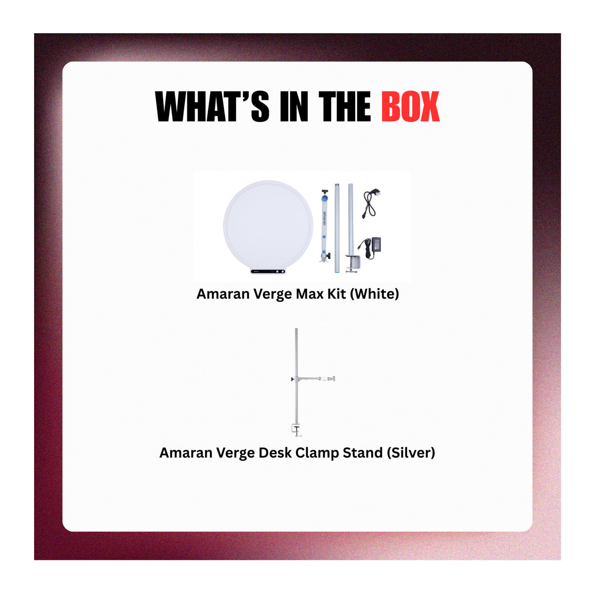 Amaran Verge Max Kit with Multi-Control Options Flicker-Free (White, US) Bundle