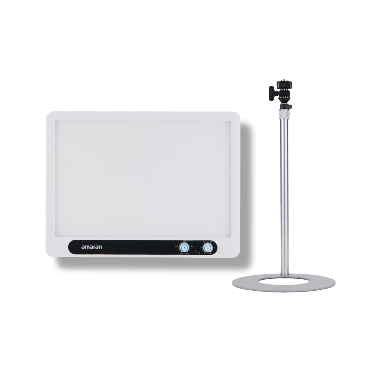 Amaran Verge Edge-Lit Flicker-Free Eye-Safe LED Panel Light (White, US) Bundle