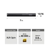 Sony ECM-778 Shotgun Microphone with Compact Design Introduced (Black) (Open Box)