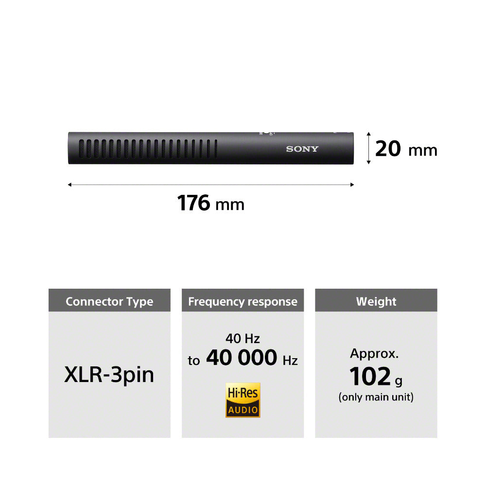 Sony ECM-778 Shotgun Microphone with Compact Design Introduced (Black)