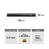 Sony ECM-778 Shotgun Microphone with Compact Design Introduced (Black)